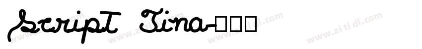 Script Tina字体转换